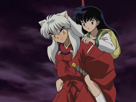 Inuyasha Carrying Kagome On His Back Inuyasha Anime Anime Images