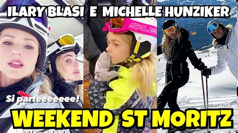 Michelle Hunziker E Ilary Blasi Weekend A Stmoritz Con Loro Ci Sono