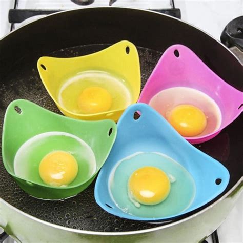 Silicone Egg Poachers High Quality Egg Poacher Cups Easy Clean Poaching Pods Perfect Poached