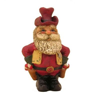 Cowboy Santa Holiday Figurine - Adorable! - Barnyard World