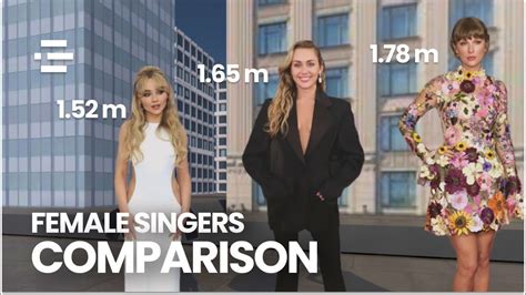 Height Of Female Singers From Shortest To Tallest 3d Comparison In 2023 Female Singers