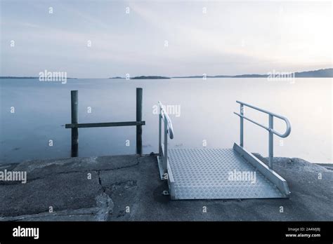 Ramp At Sea Stock Photo Alamy