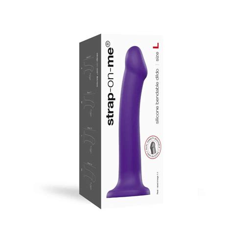 GODE VENTOUSE Dildo Bendable Violet Taille L