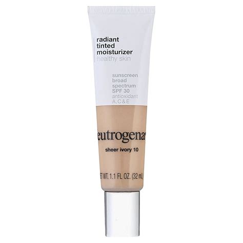 Neutrogena Radiant Tinted Face Moisturizer Sheer Fair 20 1 1 Fl Oz