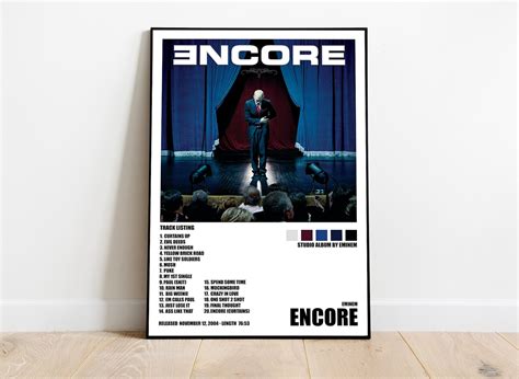 Eminem Encore Poster Album Cover Poster Room Decor | Etsy