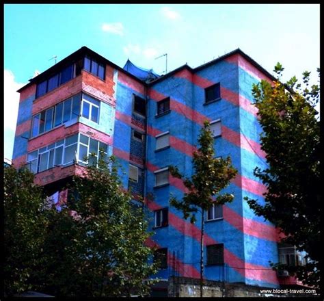 Tirana's painted buildings | Colourful buildings, Tirana, Building