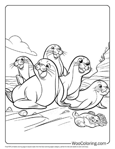 100+ Seal coloring pages (FREE) Printable PDF | Woo Coloring