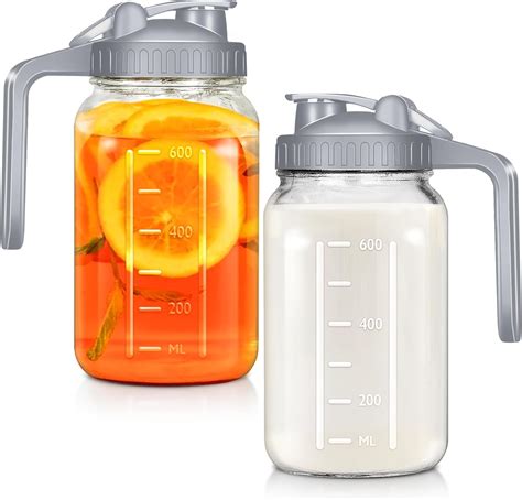 Amazon Mifoci 6 Pcs Mason Jar Pitcher Breast Milk Pitcher 32 Oz