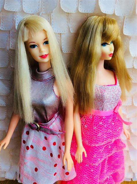 Twist N Turns Stacey And Barbie With Beautiful Reroots Vintage Barbie