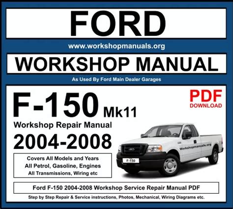 Ford F 150 Workshop Repair Manual 2004 2008 Download Pdf