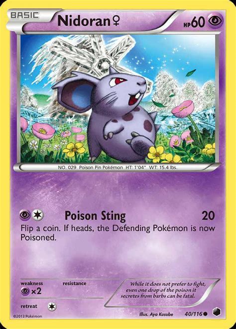 Nidoran Bw Pok Mon Card Database Pokemoncard