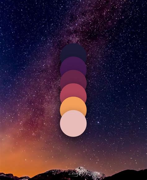 Novacolour Palette Night Sky Color Scheme