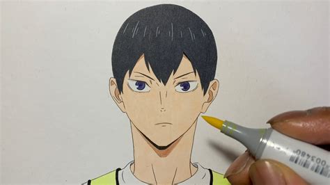 How To Draw Tobio Kageyama Easy Haikyuu Haikyū ハイキュー Youtube