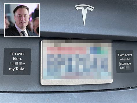 Tesla Owner Trolls Elon Musk With 'I'm Over Elon' Bumper Sticker - Newsweek