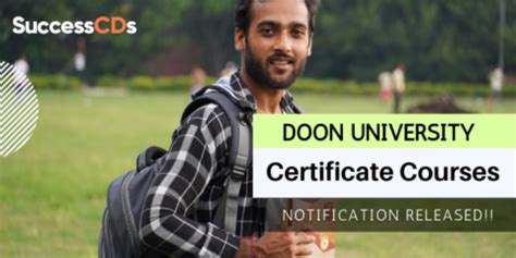 Doon University Certificate Courses Admission 2021 Dates, Application Form