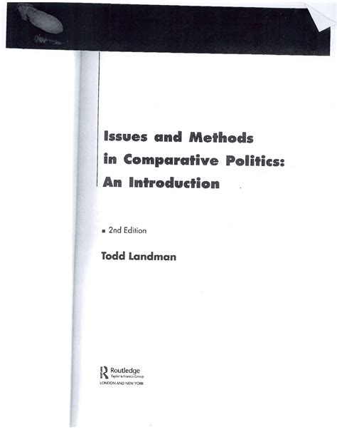 Tom Landman Issues And Methods Issues And Methods In