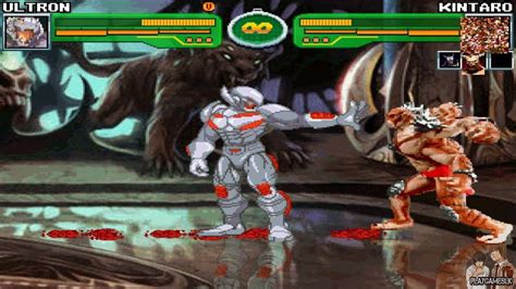 Mugen Battles Ultron Vs Gorokintaromotaroshao Kahn Marvel Vs Mortal Kombat Youtube