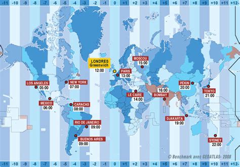 Carte Du Monde Des Fuseaux Horaires My Blog