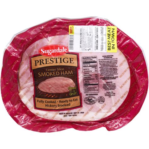 Sugardale Center Sliced Smoked Ham Steak Ham Ingles Markets