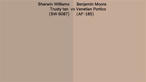 Sherwin Williams Trusty Tan Sw Vs Benjamin Moore Venetian