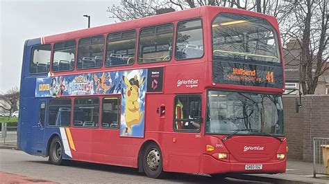 OLD AND TATTERED Go North East Scania Omnidekka 3995 Route 41