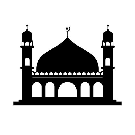 Vector silhouette mosque 21997011 Vector Art at Vecteezy