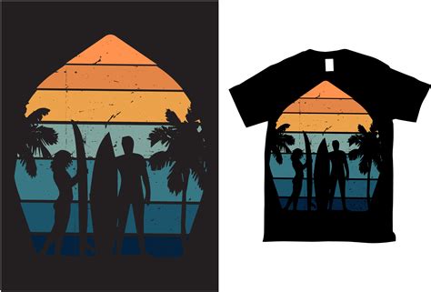 Surfing Partner Vector T Shirt Design Graphic By Emuchy1999 · Creative