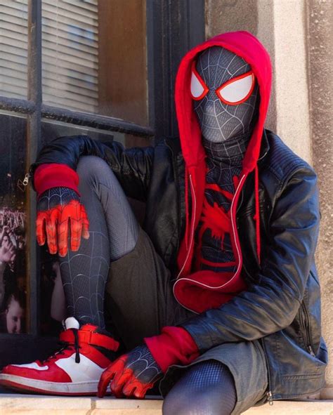 Miles Morales Costume | DIY Cosplay [Authentic Spiderverse Suit] | Miles morales spiderman ...