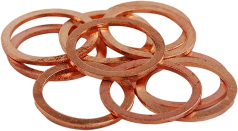 Amazon HIFROM 15pcs M24 Copper Washers Flat Ring Sump Plug Oil