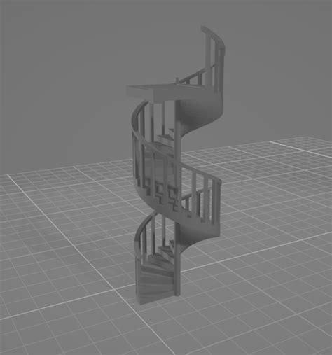 Stl File Imperial Sector Spiral Staircase・3d Printable Model To