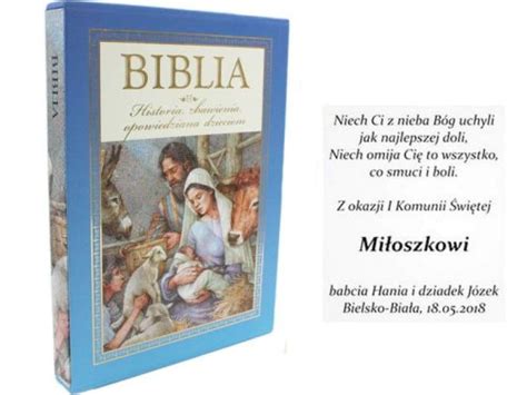 Biblia Historia zbawienia opowiedziana dzieciom Pamiątka I Komunii