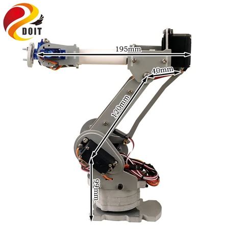 6 DoF Robotic Arm Model Motor Servo CNC All Metal Robot Arm Structure