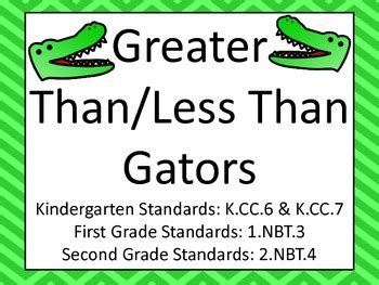 Results For Comparing Numbers Alligator Tpt