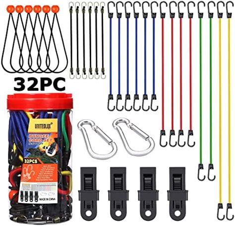 Horusdy Piece Premium Bungee Cords With Hooks Includes