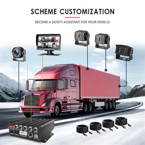 Mobile Surveillance Trailer Mdvr Fuel Monitoring System Truck Camera