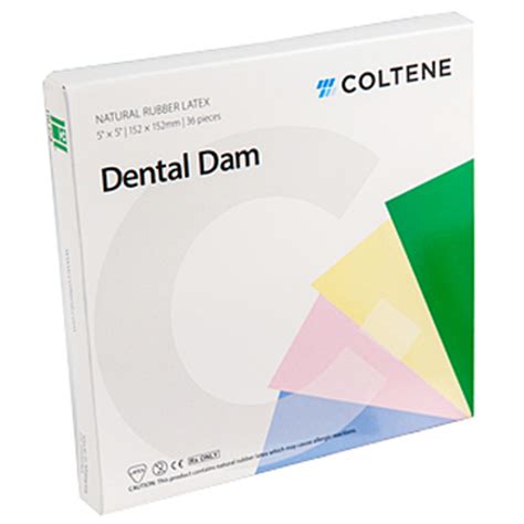 COLTENE Hygenic Dental Dam Standard SIZE 6″ X 6″ (36PCS) – Buy Dental ...