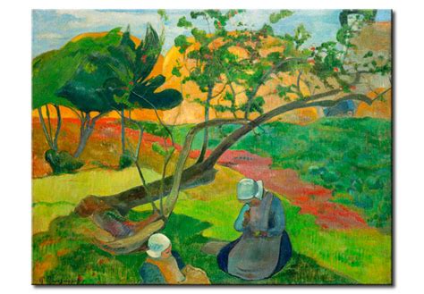 Riproduzione Paesaggio Con Due Donne Bretoni Paul Gauguin Quadri Famosi