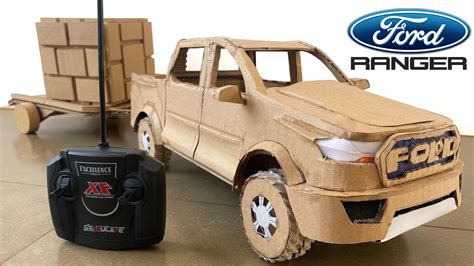 How To Make Ford Ranger Car From Cardboard Diy Car Toy Youtube