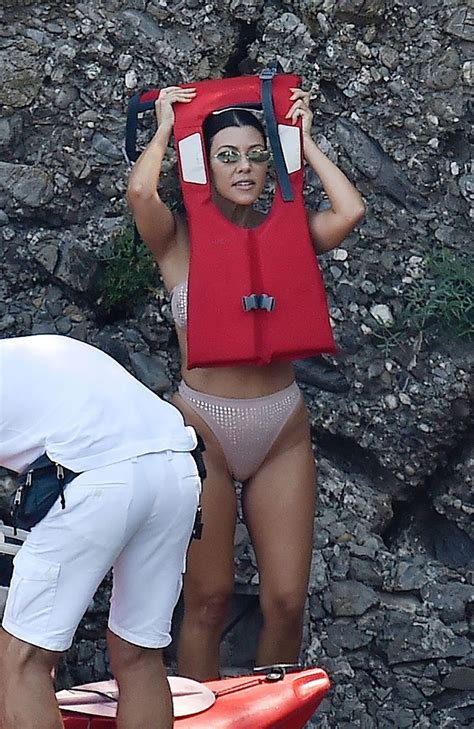 KOURTNEY KARDASHIAN In Bikini On Holiday In Portofino 08 05 2019 HawtCelebs