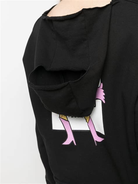 Opening Ceremony Light Bulb Box Logo Print Hoodie Black Farfetch