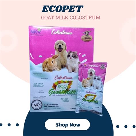 Jual Colostrum Eco Pet Goat Milk Box Isi Saschet Gr Susu