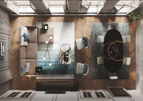 living room upper view consoles