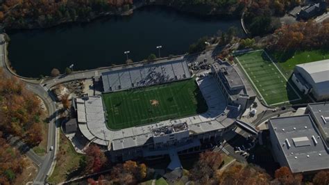 55k Stock Footage Aerial Video Of Circling West Point Military Academy