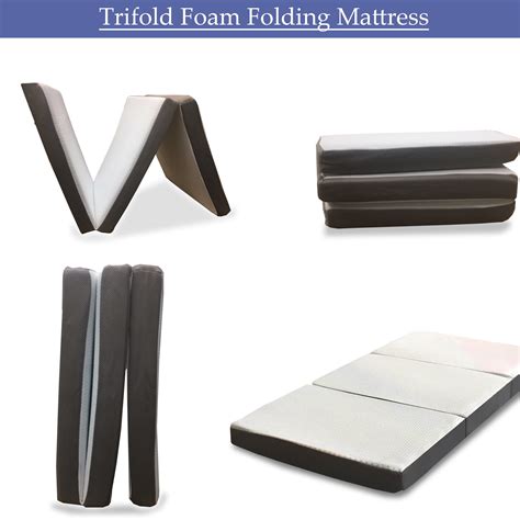 Tri Fold Mattress Milliard Inch Memory Foam Tri Folding Mattress