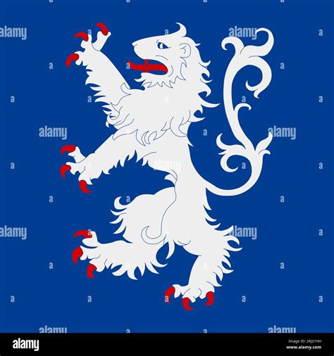 County Flag Of Halland County Stock Photo Alamy