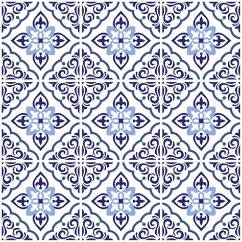 Adesivo De Azulejo Português Cozinha 15x15cm 18un Cor Azul Classico