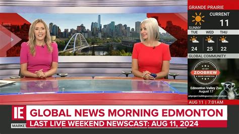 Citv Global News Morning Edmonton Last Live Weekend Newscast Open And Close August 11 2024