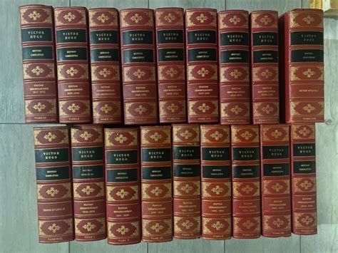 ŒUVRES COMPLÈTES CHRONOLOGIQUES de Victor Hugo en 18 vol 1967 club