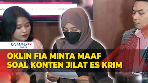 Oklin Fia Minta Maaf Soal Konten Jilat Es Krim Tuai Kontroversi Akui