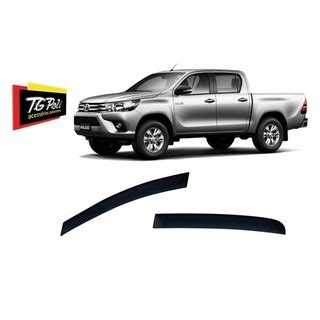 Calha De Chuva Defletor Hilux Cabine Dupla Portas Tg Poli